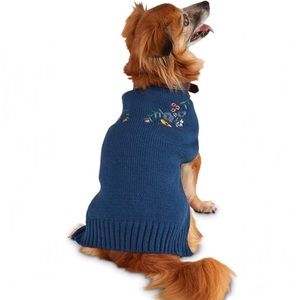 Bond & Co. Wildflower Bloom Knit Dog Sweater Large.